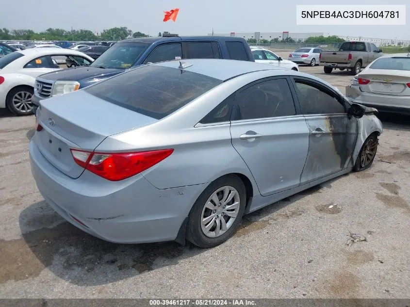 5NPEB4AC3DH604781 2013 Hyundai Sonata Gls