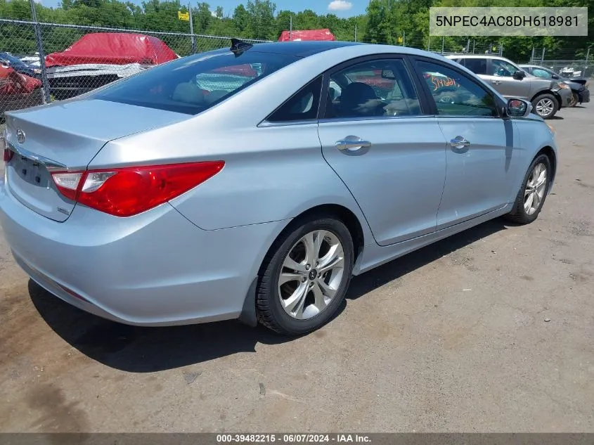 5NPEC4AC8DH618981 2013 Hyundai Sonata Limited