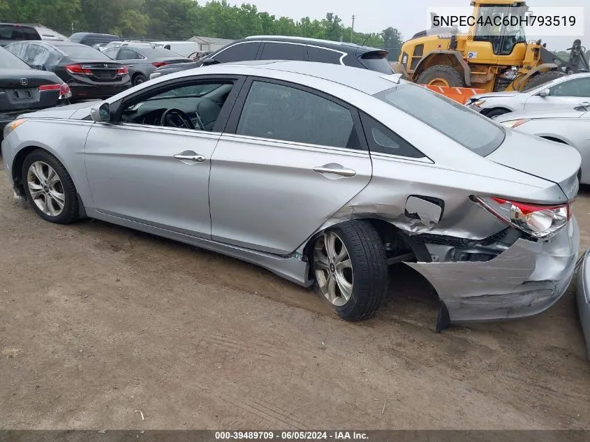 2013 Hyundai Sonata Limited VIN: 5NPEC4AC6DH793519 Lot: 39489709