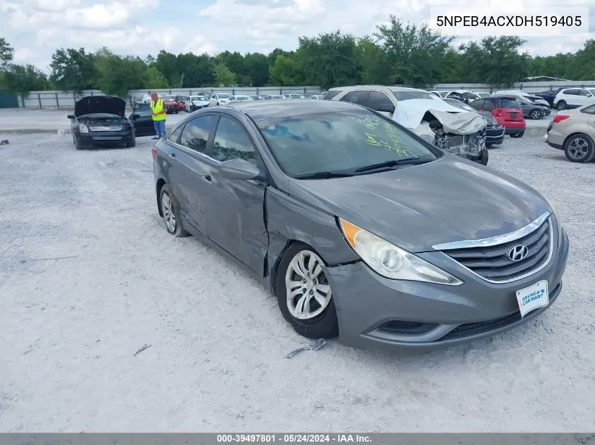 5NPEB4ACXDH519405 2013 Hyundai Sonata Gls