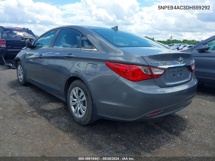 5NPEB4AC3DH559292 2013 Hyundai Sonata Gls