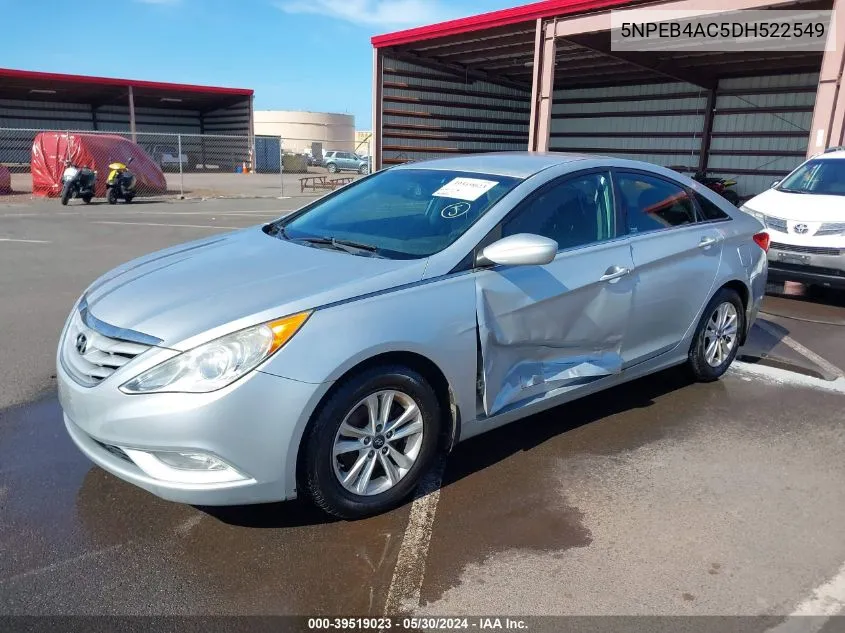 2013 Hyundai Sonata Gls VIN: 5NPEB4AC5DH522549 Lot: 39519023