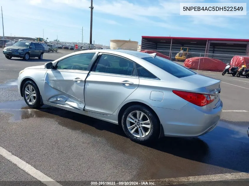 2013 Hyundai Sonata Gls VIN: 5NPEB4AC5DH522549 Lot: 39519023