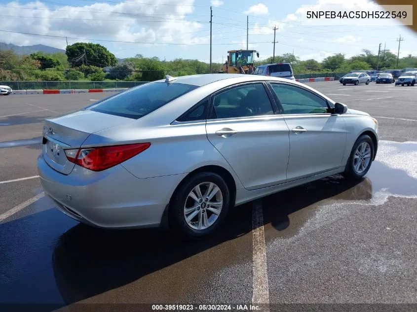 2013 Hyundai Sonata Gls VIN: 5NPEB4AC5DH522549 Lot: 39519023