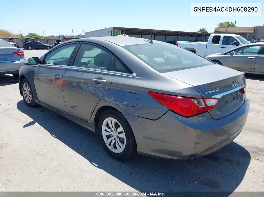 2013 Hyundai Sonata Gls VIN: 5NPEB4AC4DH608290 Lot: 39522886