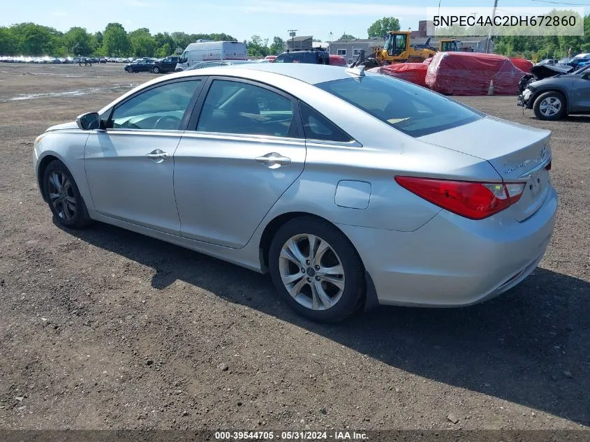 2013 Hyundai Sonata Limited VIN: 5NPEC4AC2DH672860 Lot: 39544705