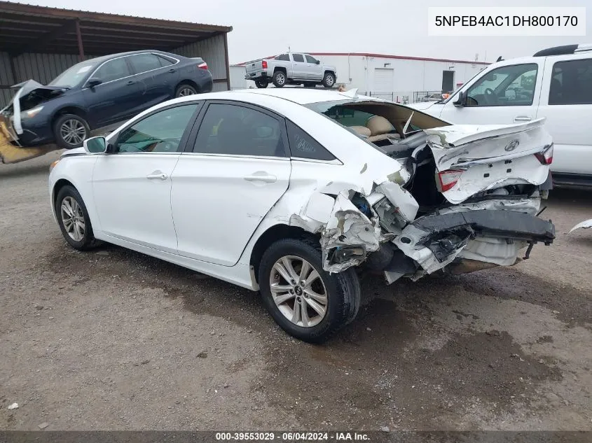 5NPEB4AC1DH800170 2013 Hyundai Sonata Gls