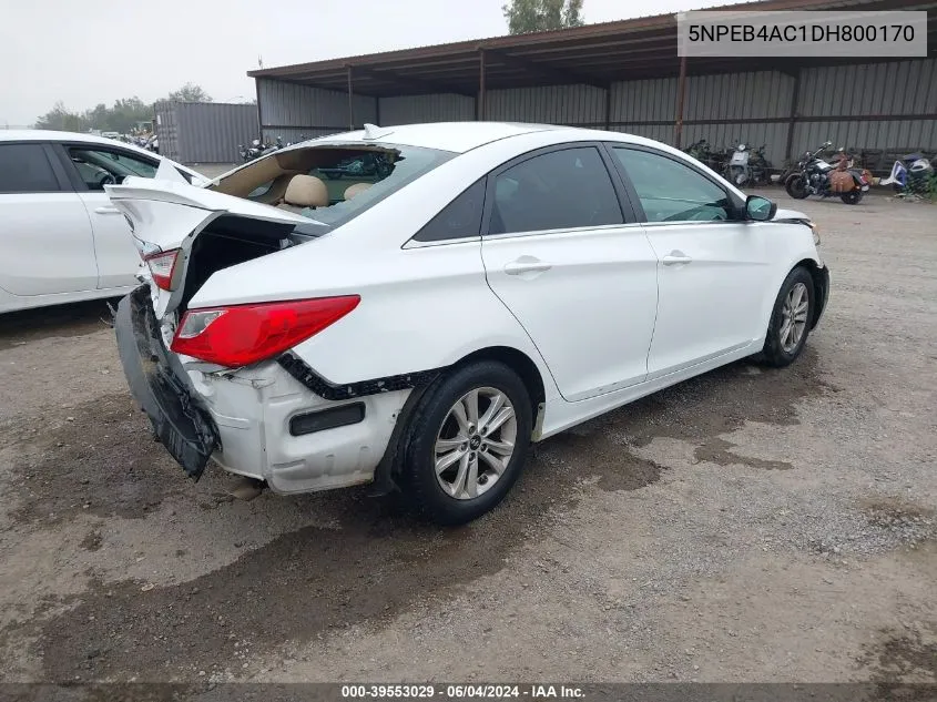 5NPEB4AC1DH800170 2013 Hyundai Sonata Gls