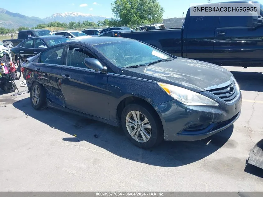 2013 Hyundai Sonata Gls VIN: 5NPEB4AC3DH695955 Lot: 39577054