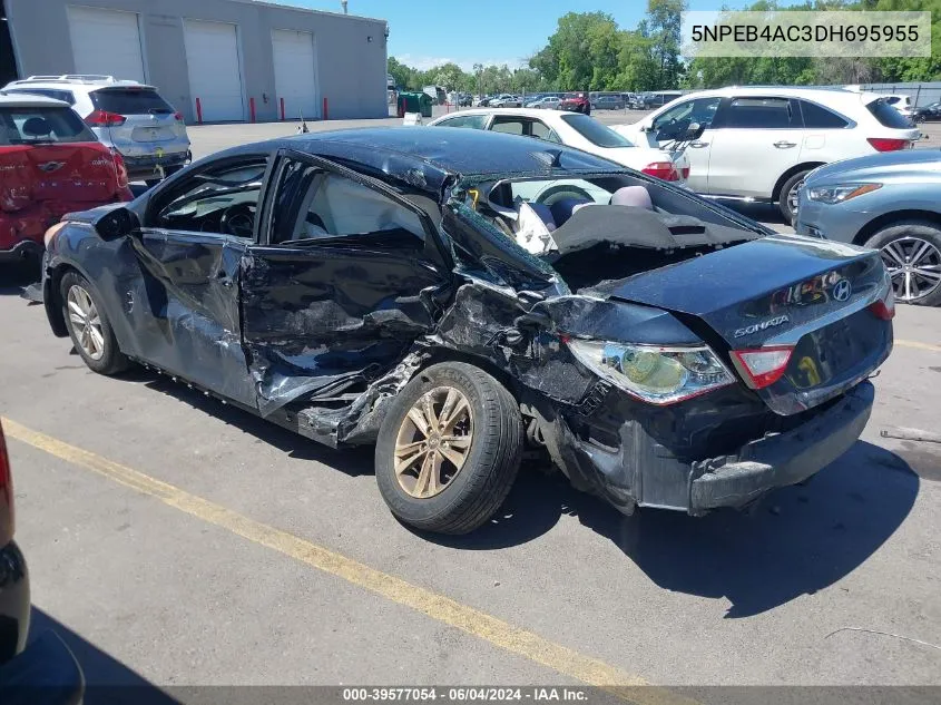 2013 Hyundai Sonata Gls VIN: 5NPEB4AC3DH695955 Lot: 39577054