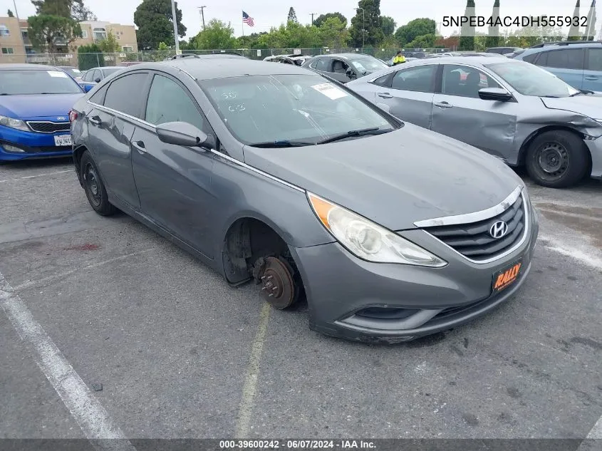 2013 Hyundai Sonata Gls VIN: 5NPEB4AC4DH555932 Lot: 39600242