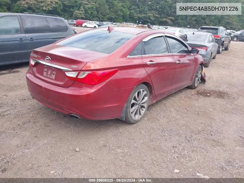 2013 Hyundai Sonata Se 2.0T VIN: 5NPEC4AB5DH701226 Lot: 39608325