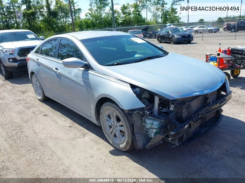 2013 Hyundai Sonata Gls VIN: 5NPEB4AC3DH609494 Lot: 39648918