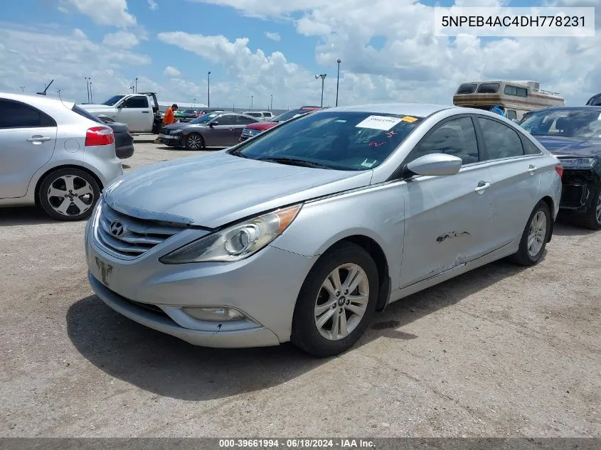 5NPEB4AC4DH778231 2013 Hyundai Sonata Gls