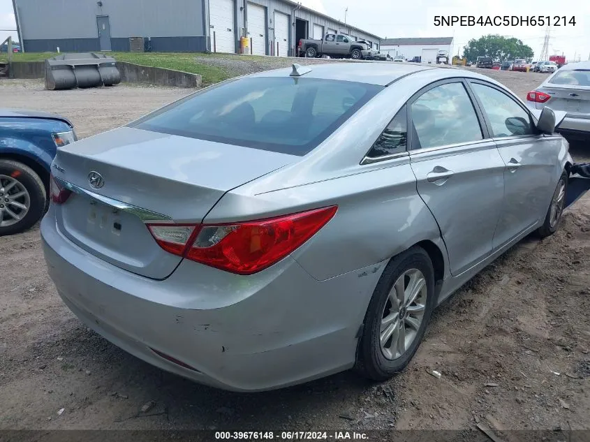 5NPEB4AC5DH651214 2013 Hyundai Sonata Gls