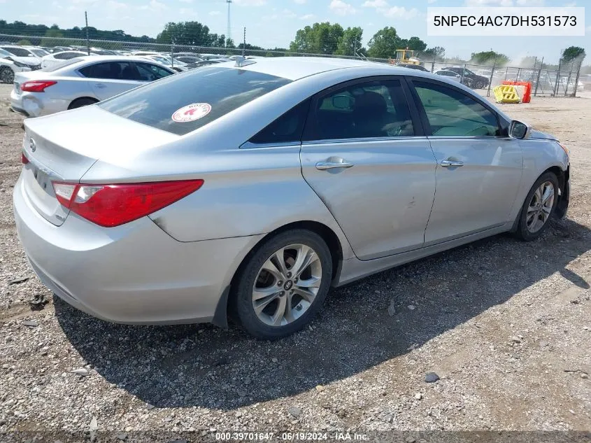 2013 Hyundai Sonata Limited VIN: 5NPEC4AC7DH531573 Lot: 39701647