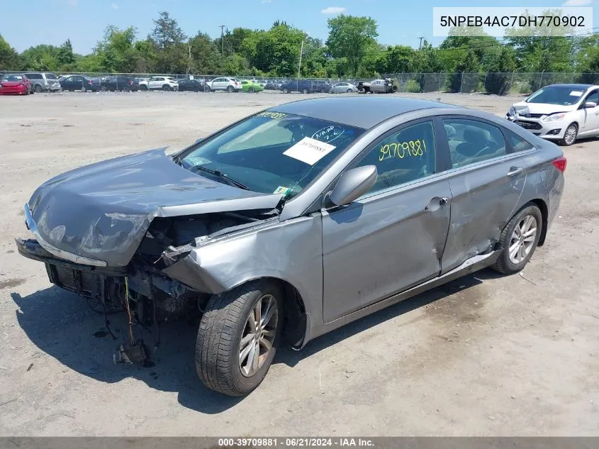 2013 Hyundai Sonata Gls VIN: 5NPEB4AC7DH770902 Lot: 39709881