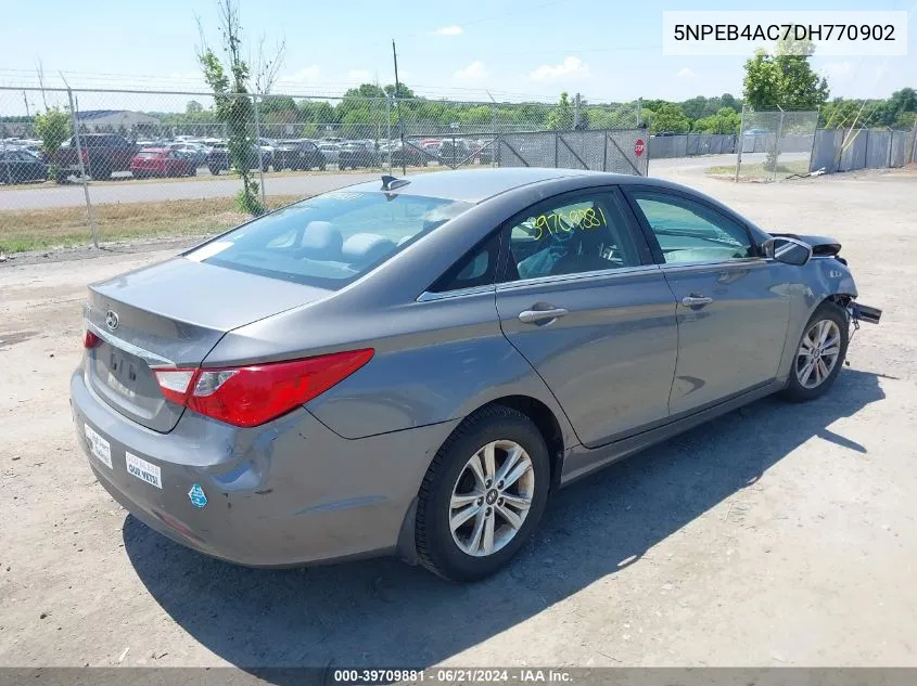 2013 Hyundai Sonata Gls VIN: 5NPEB4AC7DH770902 Lot: 39709881