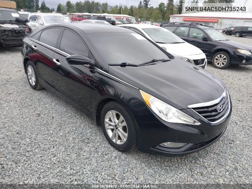 2013 Hyundai Sonata Gls VIN: 5NPEB4AC5DH735243 Lot: 39764972