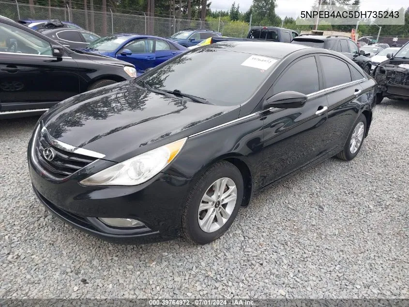 5NPEB4AC5DH735243 2013 Hyundai Sonata Gls