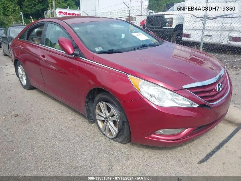 2013 Hyundai Sonata Gls VIN: 5NPEB4AC3DH719350 Lot: 39831847