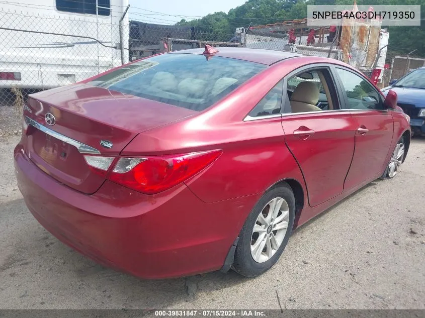 2013 Hyundai Sonata Gls VIN: 5NPEB4AC3DH719350 Lot: 39831847