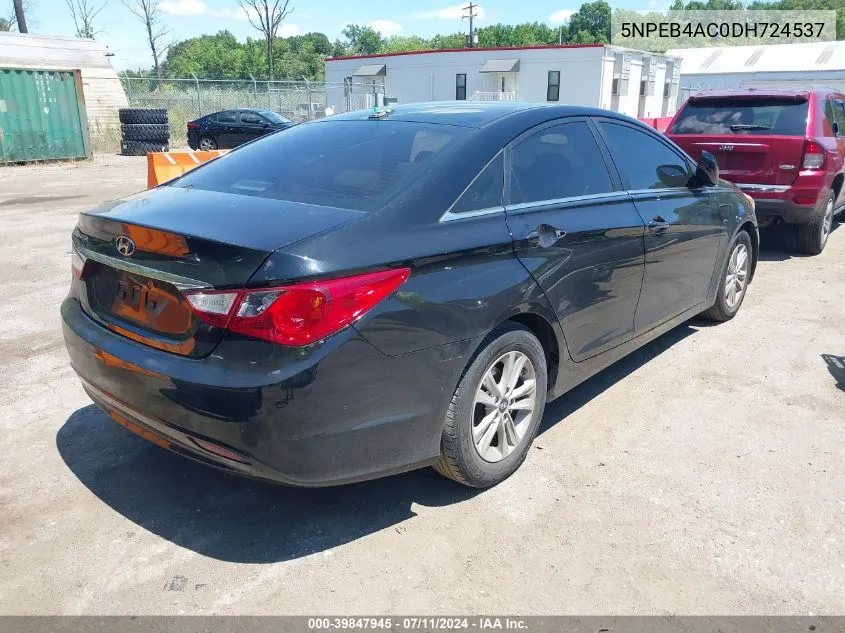 2013 Hyundai Sonata Gls VIN: 5NPEB4AC0DH724537 Lot: 39847945