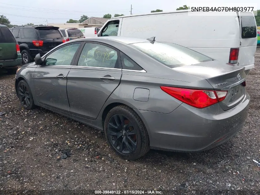 5NPEB4AC7DH803977 2013 Hyundai Sonata Gls