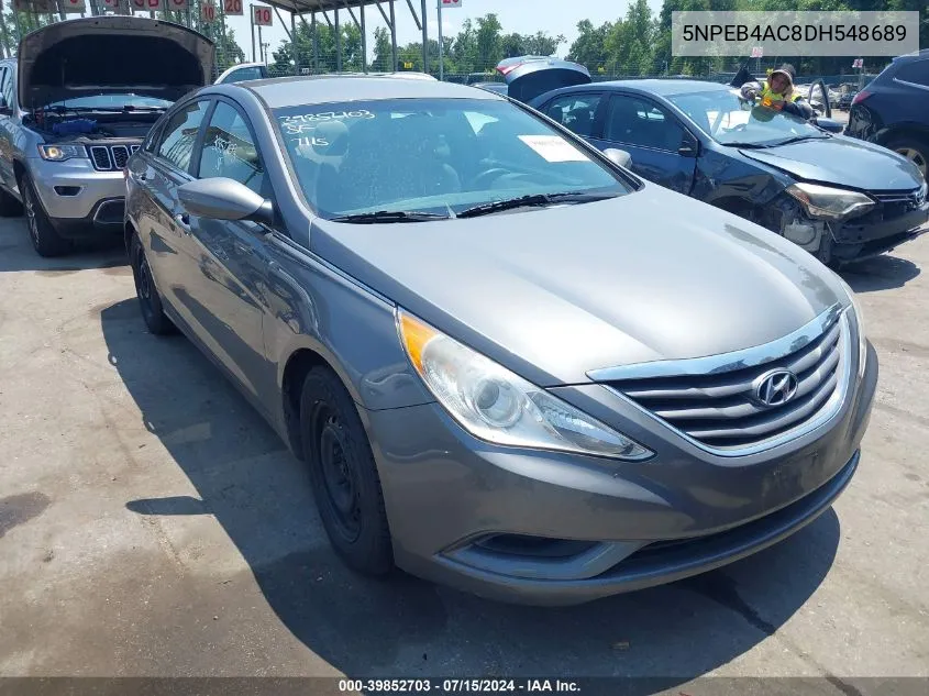 2013 Hyundai Sonata Gls VIN: 5NPEB4AC8DH548689 Lot: 39852703