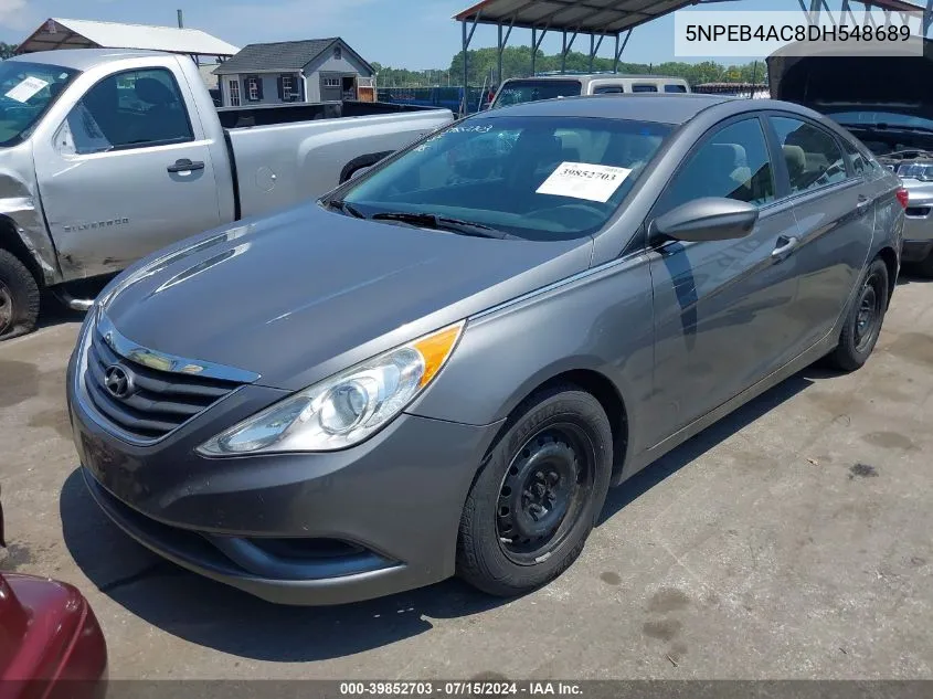 5NPEB4AC8DH548689 2013 Hyundai Sonata Gls