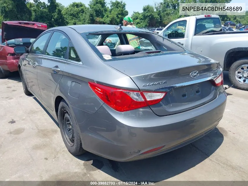 5NPEB4AC8DH548689 2013 Hyundai Sonata Gls