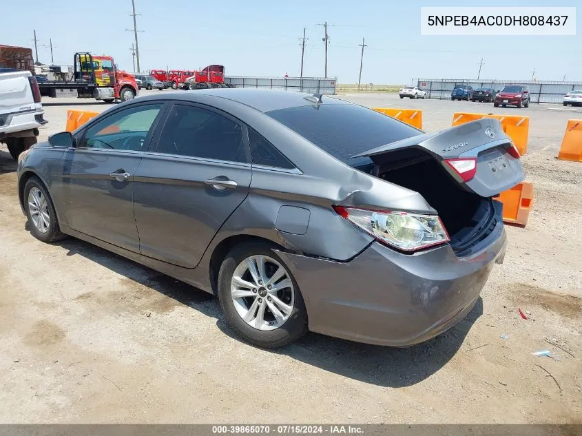 2013 Hyundai Sonata Gls VIN: 5NPEB4AC0DH808437 Lot: 39865070