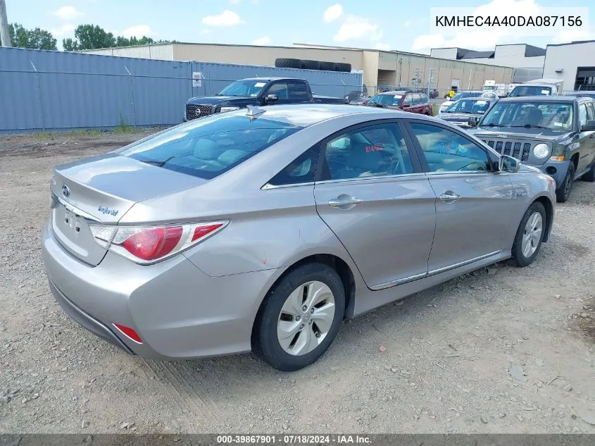 2013 Hyundai Sonata Hybrid VIN: KMHEC4A40DA087156 Lot: 39867901