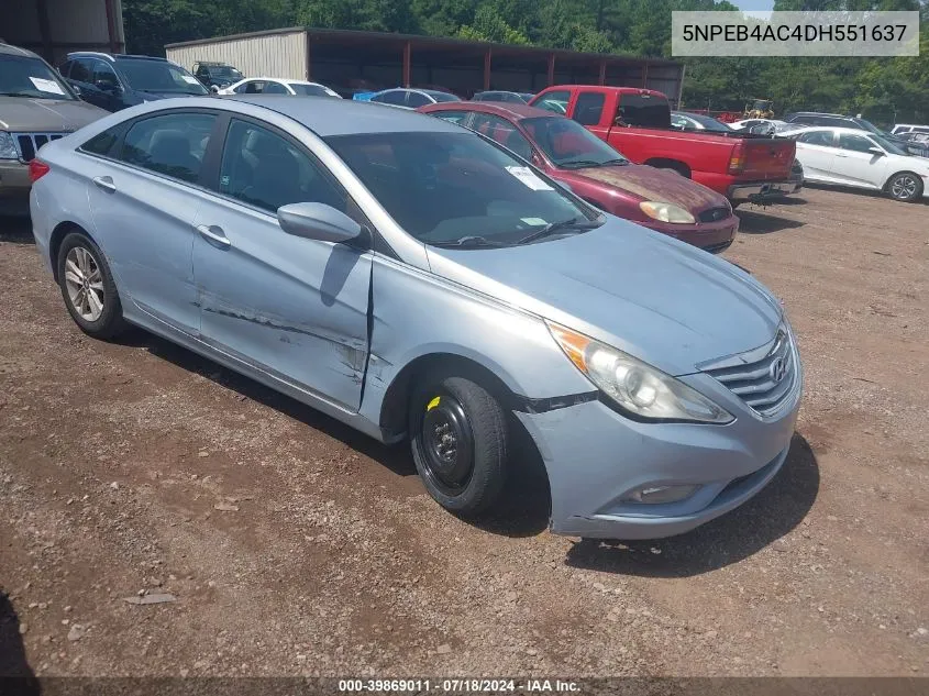 2013 Hyundai Sonata Gls VIN: 5NPEB4AC4DH551637 Lot: 39869011