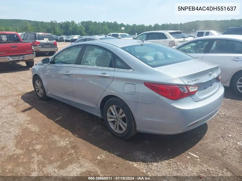 5NPEB4AC4DH551637 2013 Hyundai Sonata Gls