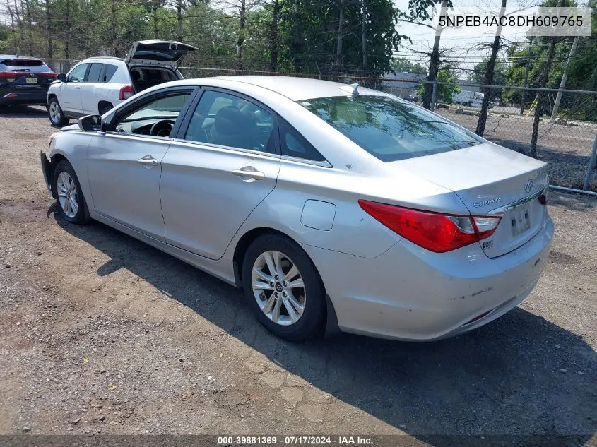 2013 Hyundai Sonata Gls VIN: 5NPEB4AC8DH609765 Lot: 39881369