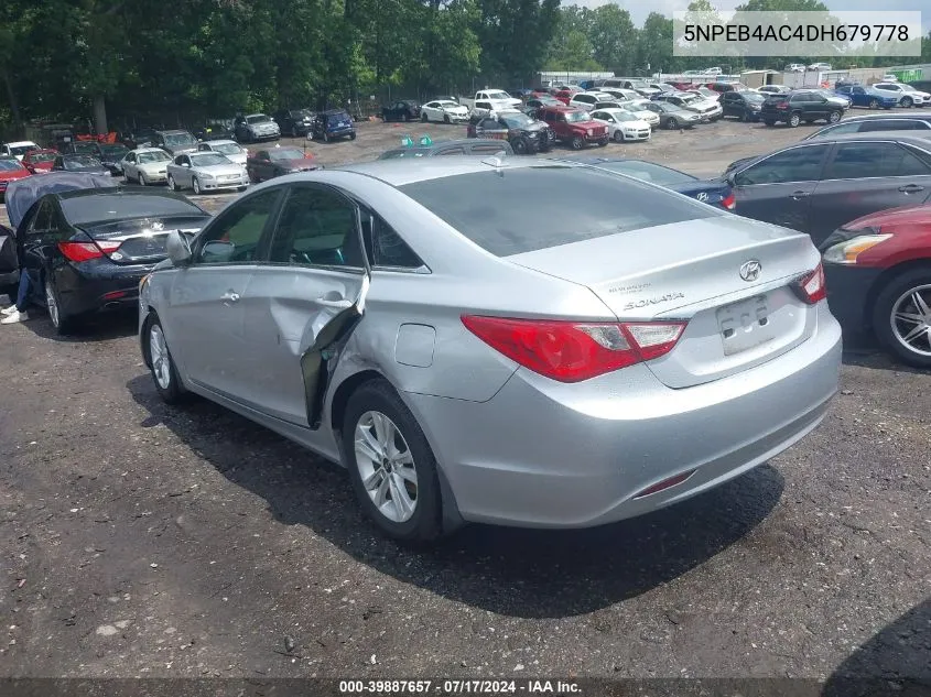 2013 Hyundai Sonata Gls VIN: 5NPEB4AC4DH679778 Lot: 39887657