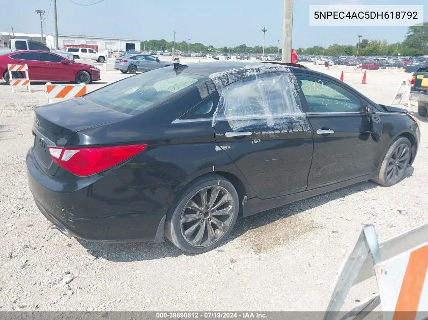 2013 Hyundai Sonata Se VIN: 5NPEC4AC5DH618792 Lot: 39890812