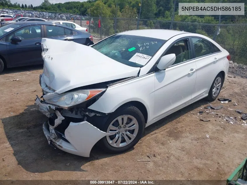 2013 Hyundai Sonata Gls VIN: 5NPEB4AC5DH586185 Lot: 39913847