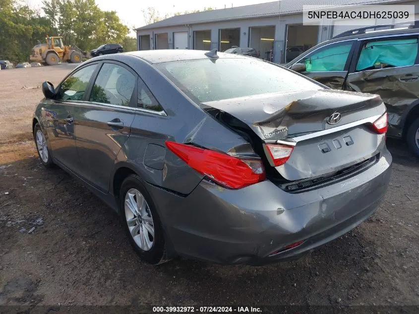 2013 Hyundai Sonata Gls VIN: 5NPEB4AC4DH625039 Lot: 39932972