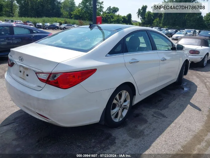 2013 Hyundai Sonata Limited VIN: 5NPEC4AC7DH786708 Lot: 39941607