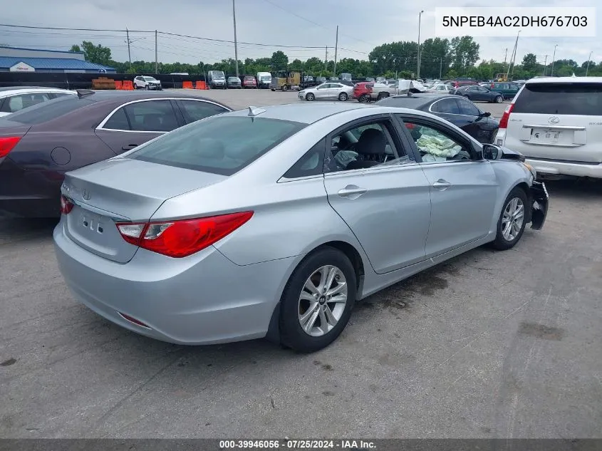 2013 Hyundai Sonata Gls VIN: 5NPEB4AC2DH676703 Lot: 39946056