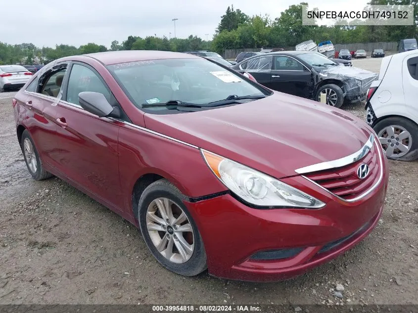 5NPEB4AC6DH749152 2013 Hyundai Sonata Gls