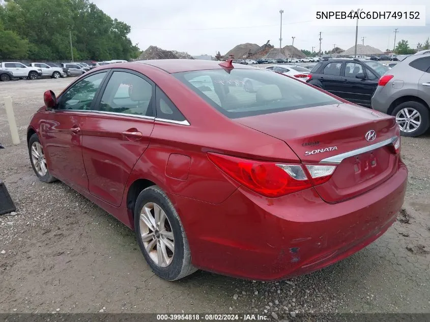 5NPEB4AC6DH749152 2013 Hyundai Sonata Gls