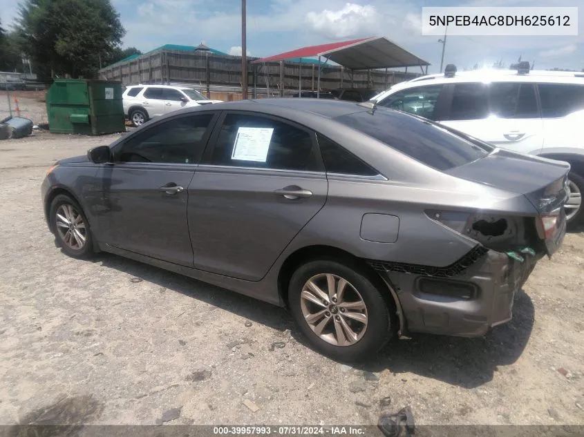 2013 Hyundai Sonata Gls VIN: 5NPEB4AC8DH625612 Lot: 40297304