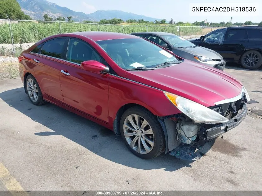 2013 Hyundai Sonata Se VIN: 5NPEC4AC2DH518536 Lot: 39959799