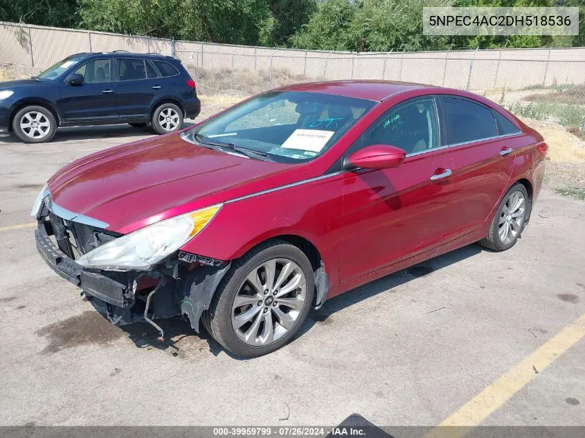 2013 Hyundai Sonata Se VIN: 5NPEC4AC2DH518536 Lot: 39959799