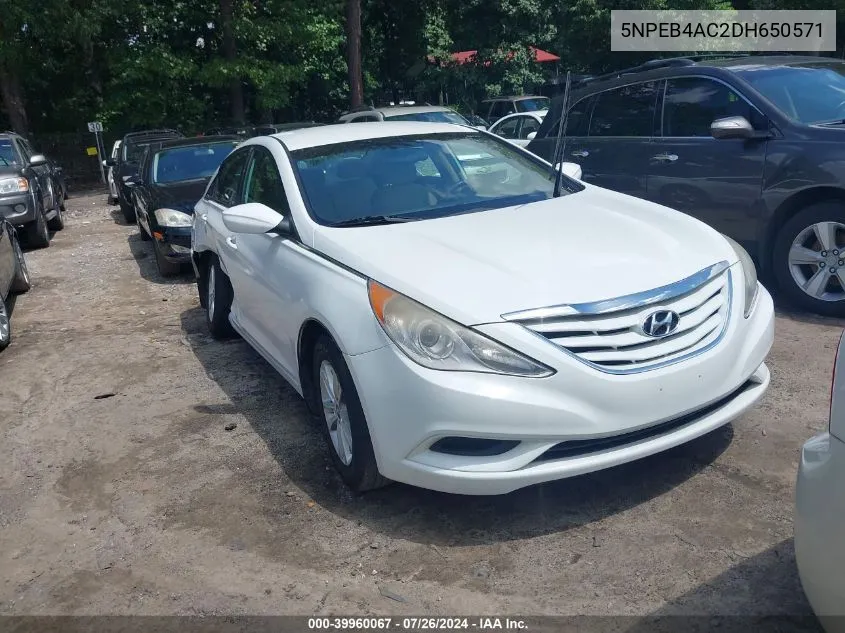 5NPEB4AC2DH650571 2013 Hyundai Sonata Gls