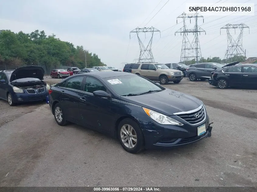 2013 Hyundai Sonata Gls VIN: 5NPEB4AC7DH801968 Lot: 39963056