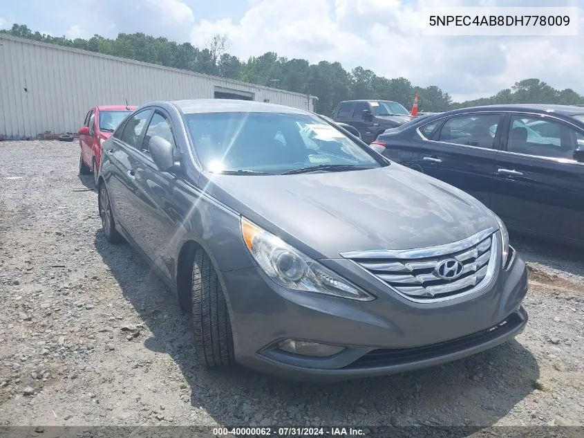 2013 Hyundai Sonata Se 2.0T VIN: 5NPEC4AB8DH778009 Lot: 40000062